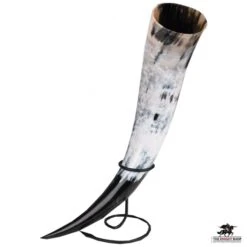 Odin’s Oversized Drinking Horn With Stand