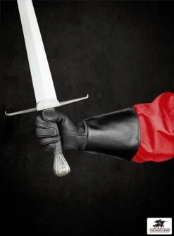 Leather Gauntlets/Gloves - Black 5 Leather Gauntlets/Gloves - Black -Knight Equipment Store 100950 2 1