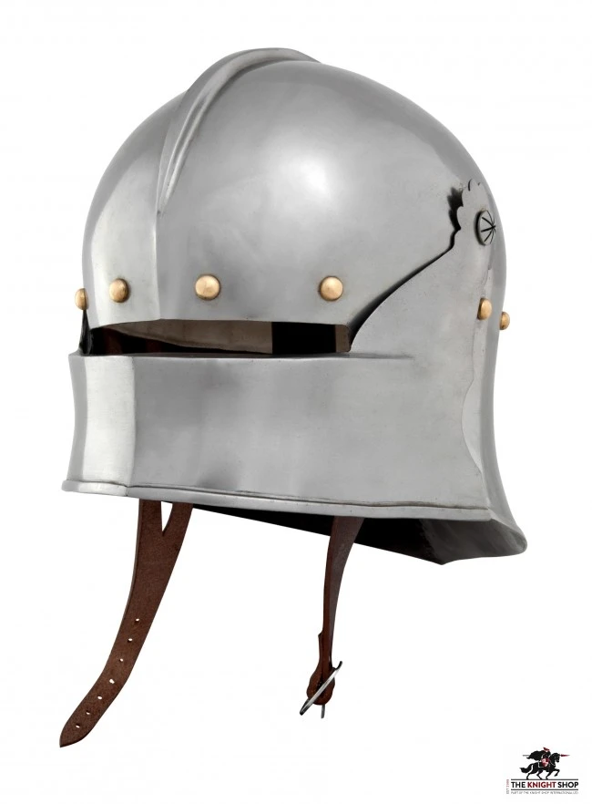 Gothic Sallet With Bevor - 18 Gauge 5 Gothic Sallet With Bevor - 18 Gauge - Image 5