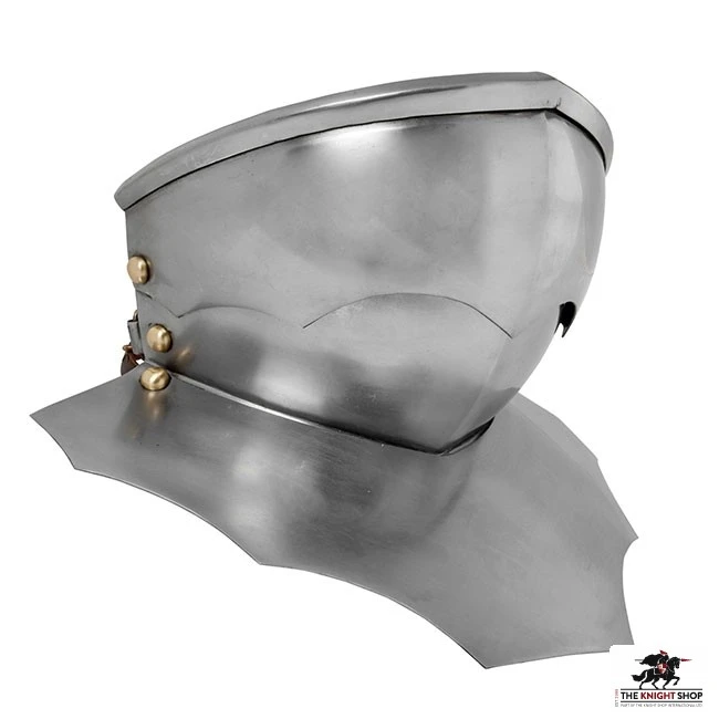 Gothic Sallet With Bevor - 18 Gauge 3 Gothic Sallet With Bevor - 18 Gauge - Image 3