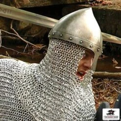 Aged Norman Helmet -Knight Equipment Store 300424 norman helmet windlass