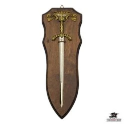 Miniature Sword On Display Plaque