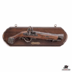 Display Plaque With Pistol - 17th Century