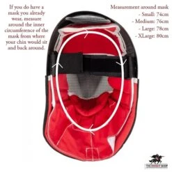 Red Dragon HEMA Fencing Mask - 350N -Knight Equipment Store 350 measure 1