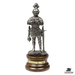 Mini Pewter Knight With Sword And Mace