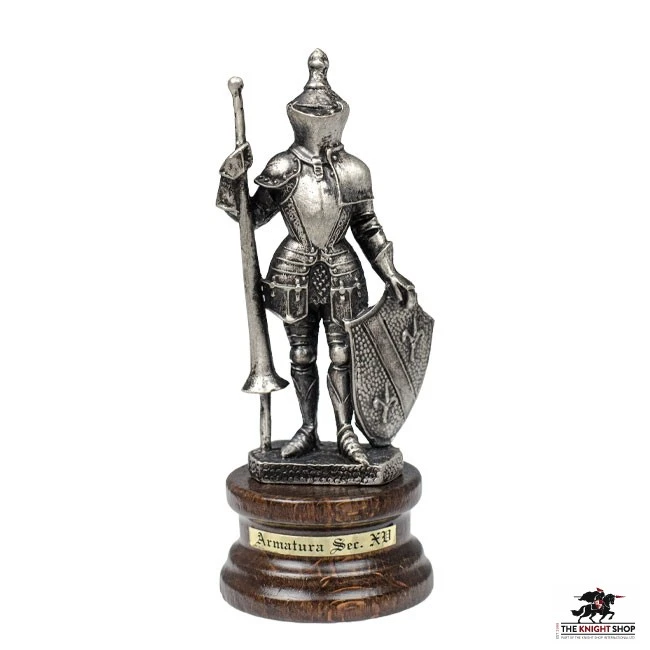 Mini Pewter Knight With Lance 1 Mini Pewter Knight With Lance
