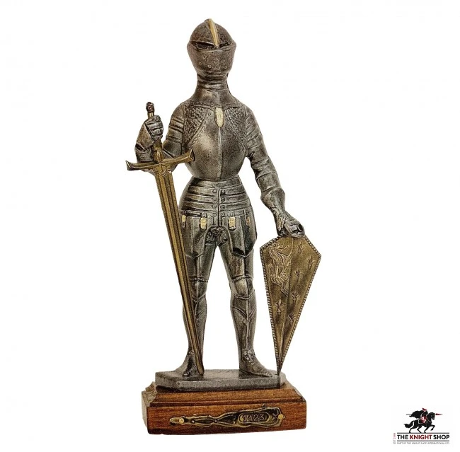 15th Century Pewter Knight With Sword 1 15th Century Pewter Knight With Sword