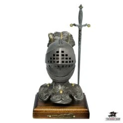 Knight's Helmet Pen Holder And Paperknife