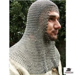 Chainmail Coif - Dome Riveted -Knight Equipment Store ab2547 1 10