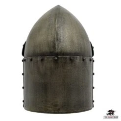Sugar Loaf Helmet With Visor -Knight Equipment Store ah4135a sugarloaf back