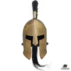 Greek Spartan Helmet With Plume