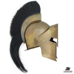Greek Spartan Helmet With Plume -Knight Equipment Store ah6078p 3