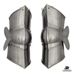 15th C. Poleyns (Knee Armour) - 16 Gauge