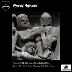 Crusader Great Helm - 16 Gauge - Brass 9 Crusader Great Helm - 16 Gauge - Brass -Knight Equipment Store h0909b ref