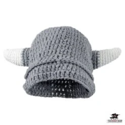 Knitted Viking Helmet Hat & Beard – Adult Size -Knight Equipment Store ha 007 1
