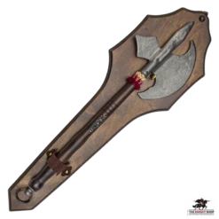 Battle Axe On Display Plaque