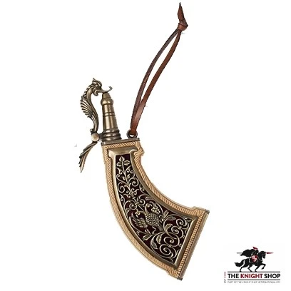 Peacock Powder Flask 1 Peacock Powder Flask