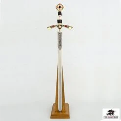 Magnetic Sword Stand - Oak -Knight Equipment Store m15005 2
