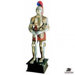 Carlos V Suit Of Armour - Deluxe Gold Etched