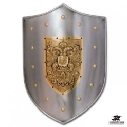 Gold Double-Headed Eagle Shield