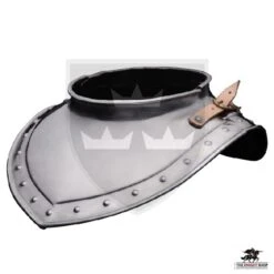 16-17th Century Raised Neck Gorget "B" - 16 Gauge -Knight Equipment Store mh a0788b 002 wm 1