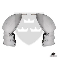 15th Century Shoulder Armour (Pauldrons) With Besagews - 16 Gauge -Knight Equipment Store mh a0805b 003 1