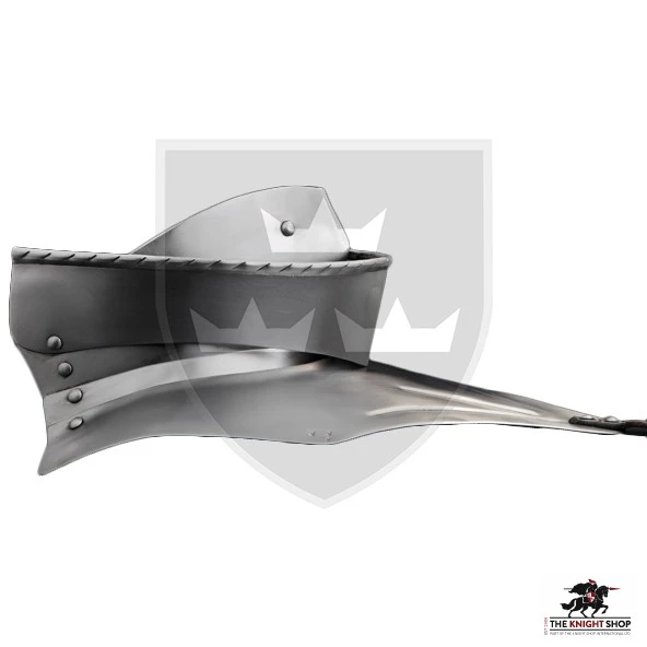 14-15th Century Articulated Bevor - 16 Gauge 4 14-15th Century Articulated Bevor - 16 Gauge - Image 4