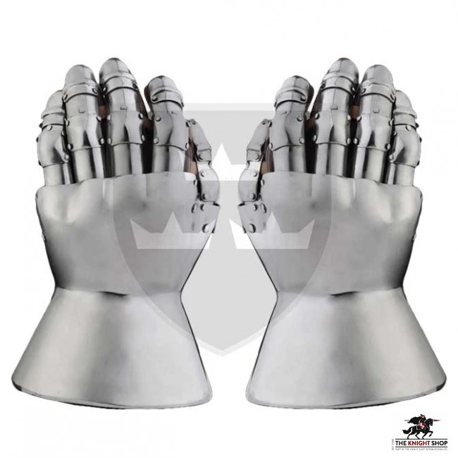 14th Century Hourglass Gauntlets - 18 Gauge 1 14th Century Hourglass Gauntlets - 18 Gauge