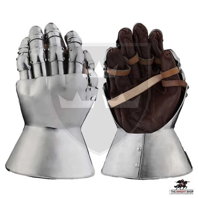 14th Century Hourglass Gauntlets - 18 Gauge 2 14th Century Hourglass Gauntlets - 18 Gauge - Image 2