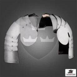 Churburg Armoury 15th Century Shoulder Armour (Pauldrons) - 16 Gauge -Knight Equipment Store mh a0940 000 wm