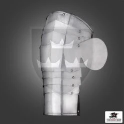 Churburg Armoury 15th Century Shoulder Armour (Pauldrons) - 16 Gauge -Knight Equipment Store mh a0940 003 wm