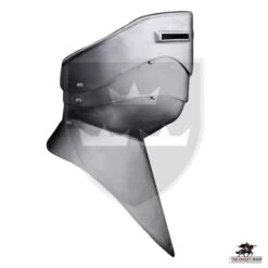 16th Century Bevor With Visor - 16 Gauge -Knight Equipment Store mh a0943 002