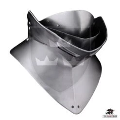 16th Century Bevor With Visor - 16 Gauge -Knight Equipment Store mh a0943 005