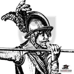 Pikeman’s Cabasset Helmet - 16 Gauge -Knight Equipment Store mh h0905 ref wm 2