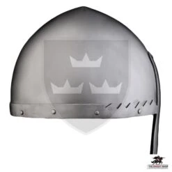 Saint Wenceslaus I Nasal Helmet -14 Gauge -Knight Equipment Store mh h0934 002 1 1