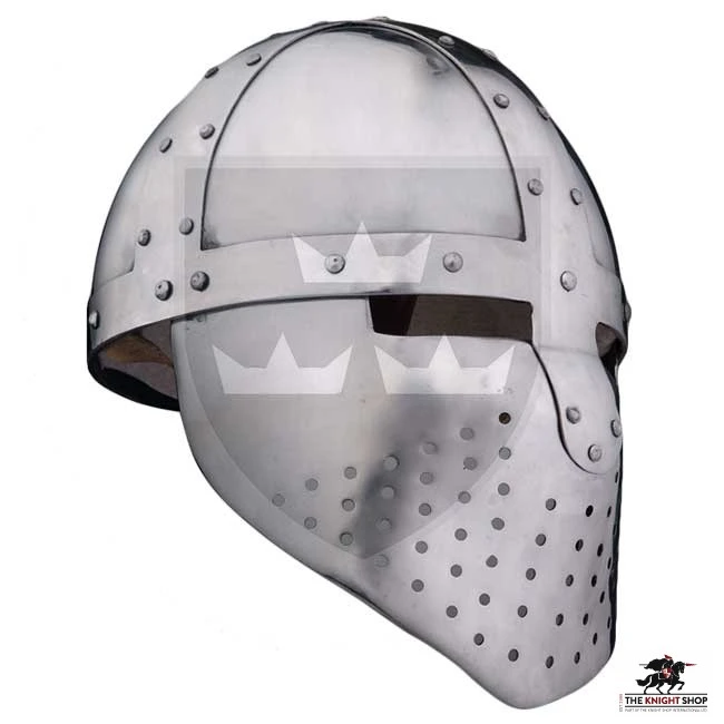 Crusader Transitional Spangenhelm - 14 Gauge 1 Crusader Transitional Spangenhelm - 14 Gauge