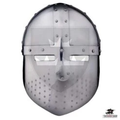Crusader Transitional Spangenhelm - 14 Gauge 5 Crusader Transitional Spangenhelm - 14 Gauge -Knight Equipment Store mhr h0923 001 1