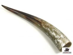 Drinking Horn With Leather Holster -Knight Equipment Store polished horn oxhorn 15 inches p15