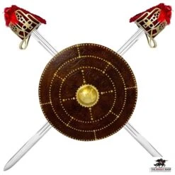 SPECIAL OFFER - Jacobite Basket Hilt Swords & 'Castle Grant' Scottish Highlander Targe