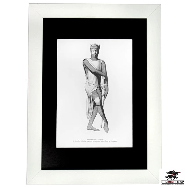 Robert Duke Of Normandy Framed Print - White Frame 1 Robert Duke Of Normandy Framed Print - White Frame