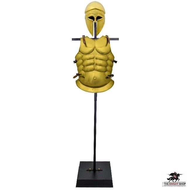 Greek Helmet & Armour Set - Brass 7 Greek Helmet & Armour Set - Brass - Image 7