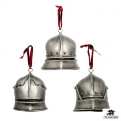 Helmet Christmas Baubles - Set Of 3 -Knight Equipment Store set of 3