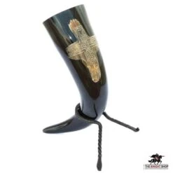 Celtic Cross Drinking Horn With Holster