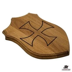 Oak Sword Mount Set - Templar Cross
